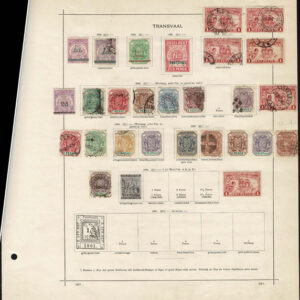 Lot 499 - BRITISH SOUTH AFRICA: 1850's to 1910 Collection of several hundred stamps on old-time Schaubek album pages - Image 20