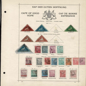 Lot 499 - BRITISH SOUTH AFRICA: 1850's to 1910 Collection of several hundred stamps on old-time Schaubek album pages - Image 31