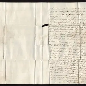 Lot 004 - UNITED STATES, Stampless, 1799, straight line hand stamp "CHFeb15" (Charleston) on neat, readable folded letter - Image 4