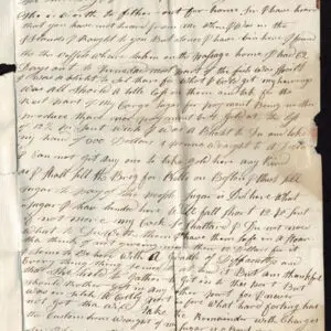 Lot 004 - UNITED STATES, Stampless, 1799, straight line hand stamp "CHFeb15" (Charleston) on neat, readable folded letter - Image 7