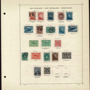 Lot 503 - CANADA & PROVINCES: 1851 to 1911; Collection of about 220 stamps on old time Schaubeck album pages - Image 2