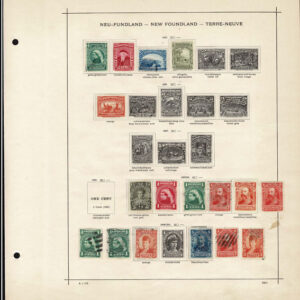 Lot 503 - CANADA & PROVINCES: 1851 to 1911; Collection of about 220 stamps on old time Schaubeck album pages - Image 3