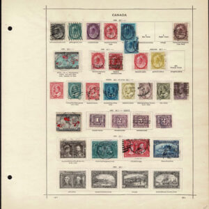 Lot 503 - CANADA & PROVINCES: 1851 to 1911; Collection of about 220 stamps on old time Schaubeck album pages - Image 8