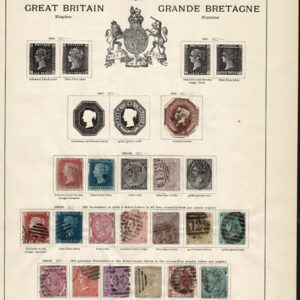 Lot 505 - GREAT BRITAIN: 1854 to 1902 Collection of about 215 stamps on old-time Schaubek album pages - Image 1