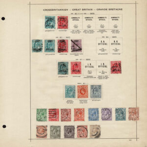 Lot 505 - GREAT BRITAIN: 1854 to 1902 Collection of about 215 stamps on old-time Schaubek album pages - Image 2