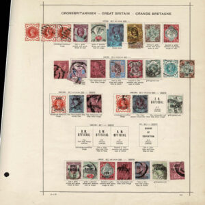 Lot 505 - GREAT BRITAIN: 1854 to 1902 Collection of about 215 stamps on old-time Schaubek album pages - Image 4