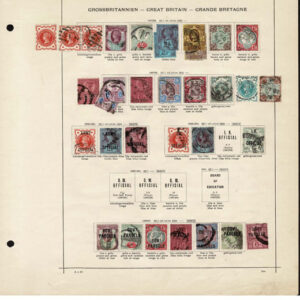 Lot 505 - GREAT BRITAIN: 1854 to 1902 Collection of about 215 stamps on old-time Schaubek album pages - Image 11