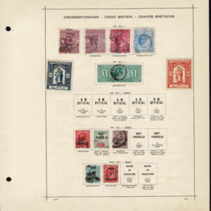 Lot 505 - GREAT BRITAIN: 1854 to 1902 Collection of about 215 stamps on old-time Schaubek album pages - Image 12