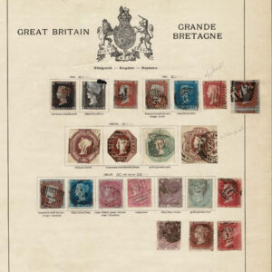 Lot 506 - GREAT BRITAIN: 1847 to 1911 Collection of about 150 stamps on old-time Schaubek album pages - Image 1