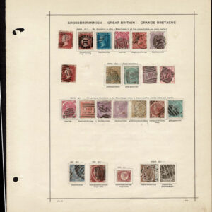 Lot 506 - GREAT BRITAIN: 1847 to 1911 Collection of about 150 stamps on old-time Schaubek album pages - Image 2