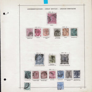Lot 506 - GREAT BRITAIN: 1847 to 1911 Collection of about 150 stamps on old-time Schaubek album pages - Image 3