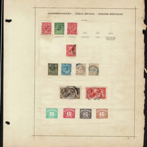 Lot 506 - GREAT BRITAIN: 1847 to 1911 Collection of about 150 stamps on old-time Schaubek album pages - Image 4