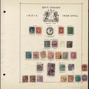 Lot 507 - INDIA & STATES: 1854 to 1910; collection of several hindered  mostly used stamps on old-time Schaubek album pages - Image 1