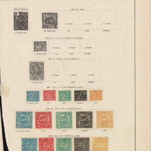 Lot 507 - INDIA & STATES: 1854 to 1910; collection of several hindered  mostly used stamps on old-time Schaubek album pages - Image 2