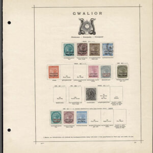 Lot 507 - INDIA & STATES: 1854 to 1910; collection of several hindered  mostly used stamps on old-time Schaubek album pages - Image 3