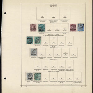 Lot 507 - INDIA & STATES: 1854 to 1910; collection of several hindered  mostly used stamps on old-time Schaubek album pages - Image 4