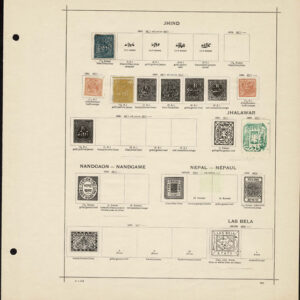 Lot 507 - INDIA & STATES: 1854 to 1910; collection of several hindered  mostly used stamps on old-time Schaubek album pages - Image 5