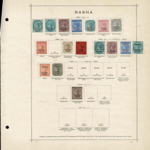 Lot 507 - INDIA & STATES: 1854 to 1910; collection of several hindered  mostly used stamps on old-time Schaubek album pages - Image 7