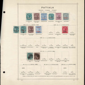 Lot 507 - INDIA & STATES: 1854 to 1910; collection of several hindered  mostly used stamps on old-time Schaubek album pages - Image 8