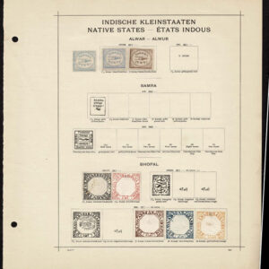 Lot 507 - INDIA & STATES: 1854 to 1910; collection of several hindered  mostly used stamps on old-time Schaubek album pages - Image 10