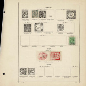 Lot 507 - INDIA & STATES: 1854 to 1910; collection of several hindered  mostly used stamps on old-time Schaubek album pages - Image 11