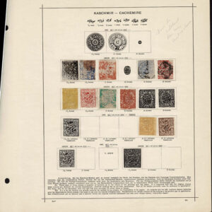 Lot 507 - INDIA & STATES: 1854 to 1910; collection of several hindered  mostly used stamps on old-time Schaubek album pages - Image 17