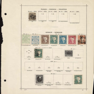 Lot 507 - INDIA & STATES: 1854 to 1910; collection of several hindered  mostly used stamps on old-time Schaubek album pages - Image 19