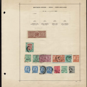 Lot 507 - INDIA & STATES: 1854 to 1910; collection of several hindered  mostly used stamps on old-time Schaubek album pages - Image 23