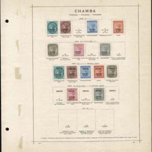 Lot 507 - INDIA & STATES: 1854 to 1910; collection of several hindered  mostly used stamps on old-time Schaubek album pages - Image 24