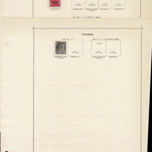 Lot 507 - INDIA & STATES: 1854 to 1910; collection of several hindered  mostly used stamps on old-time Schaubek album pages - Image 25