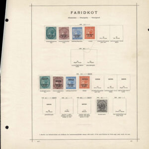 Lot 507 - INDIA & STATES: 1854 to 1910; collection of several hindered  mostly used stamps on old-time Schaubek album pages - Image 26