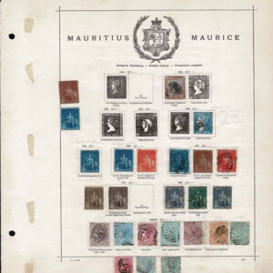 Lot 508 - MAURITIUS: 1848 to 1910: Collection of about 130 mostly used stamps on old-time Schaubek album pages - Image 1