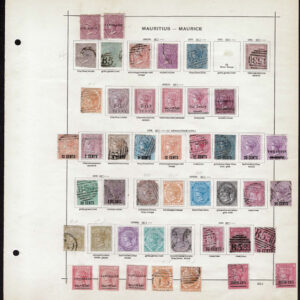 Lot 508 - MAURITIUS: 1848 to 1910: Collection of about 130 mostly used stamps on old-time Schaubek album pages - Image 2