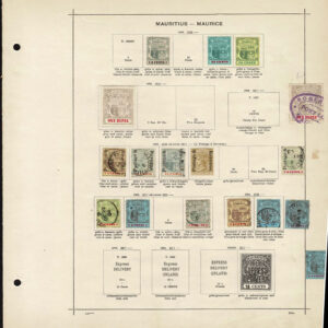 Lot 508 - MAURITIUS: 1848 to 1910: Collection of about 130 mostly used stamps on old-time Schaubek album pages - Image 3