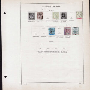 Lot 508 - MAURITIUS: 1848 to 1910: Collection of about 130 mostly used stamps on old-time Schaubek album pages - Image 4