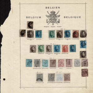 Lot 515 - BENELUX: 1840 to 1910; Collection of many hundred stamps on old-time Schaubek album pages - Image 1