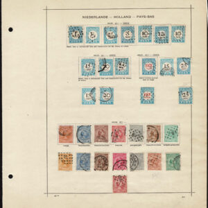Lot 515 - BENELUX: 1840 to 1910; Collection of many hundred stamps on old-time Schaubek album pages - Image 10