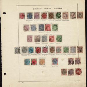 Lot 519 - SCANDINAVIA: 1854 to 1910; several hundred, mostly used on old-time Schaubek album pages - Image 1