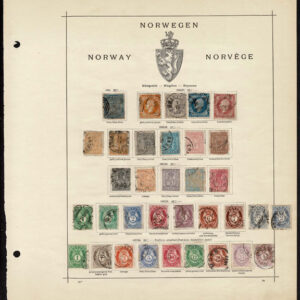 Lot 519 - SCANDINAVIA: 1854 to 1910; several hundred, mostly used on old-time Schaubek album pages - Image 7