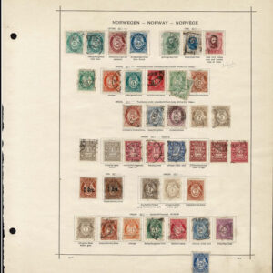 Lot 519 - SCANDINAVIA: 1854 to 1910; several hundred, mostly used on old-time Schaubek album pages - Image 8