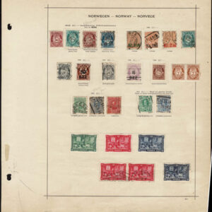 Lot 519 - SCANDINAVIA: 1854 to 1910; several hundred, mostly used on old-time Schaubek album pages - Image 9