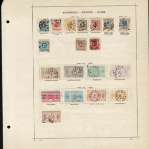 Lot 519 - SCANDINAVIA: 1854 to 1910; several hundred, mostly used on old-time Schaubek album pages - Image 11