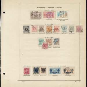 Lot 519 - SCANDINAVIA: 1854 to 1910; several hundred, mostly used on old-time Schaubek album pages - Image 13