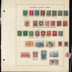 Lot 519 - SCANDINAVIA: 1854 to 1910; several hundred, mostly used on old-time Schaubek album pages - Image 14