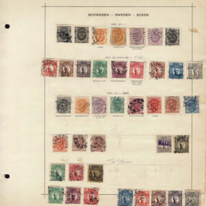 Lot 519 - SCANDINAVIA: 1854 to 1910; several hundred, mostly used on old-time Schaubek album pages - Image 15