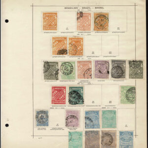 Lot 521 - SOUTH AMERICA: 1843 to 1910, thousands of mostly used stamps on old time Schaubek album pages - Image 93