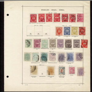 Lot 521 - SOUTH AMERICA: 1843 to 1910, thousands of mostly used stamps on old time Schaubek album pages - Image 95