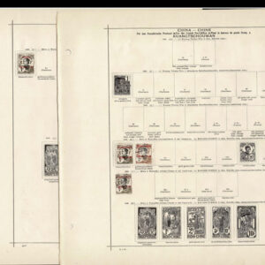 Lot 522 - CHINA: 1885 to 1909 Collection of approximately 158 stamps on old-time Schaubek album pages - Image 5