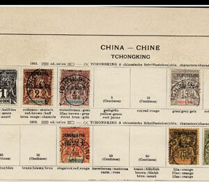 Lot 522 - CHINA: 1885 to 1909 Collection of approximately 158 stamps on old-time Schaubek album pages - Image 8