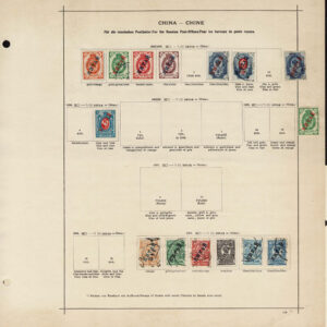 Lot 522 - CHINA: 1885 to 1909 Collection of approximately 158 stamps on old-time Schaubek album pages - Image 11